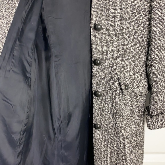 Spenser Jeremy Vintage Jacket Black and White Knee length. Size S - Picture 6 of 8